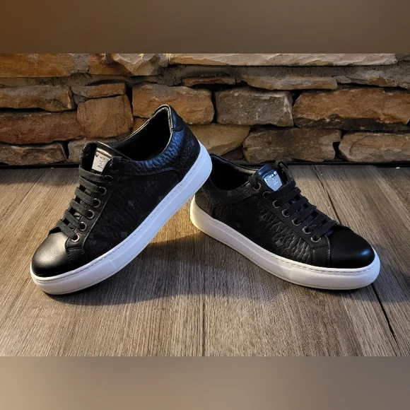 MCM Shoes Mcm Diamond Print Leather Designer Shoes Womens Size